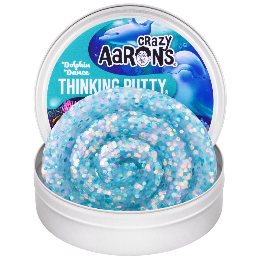 Dolphin Dance - 3.5" Thinking Putty Tin Z5